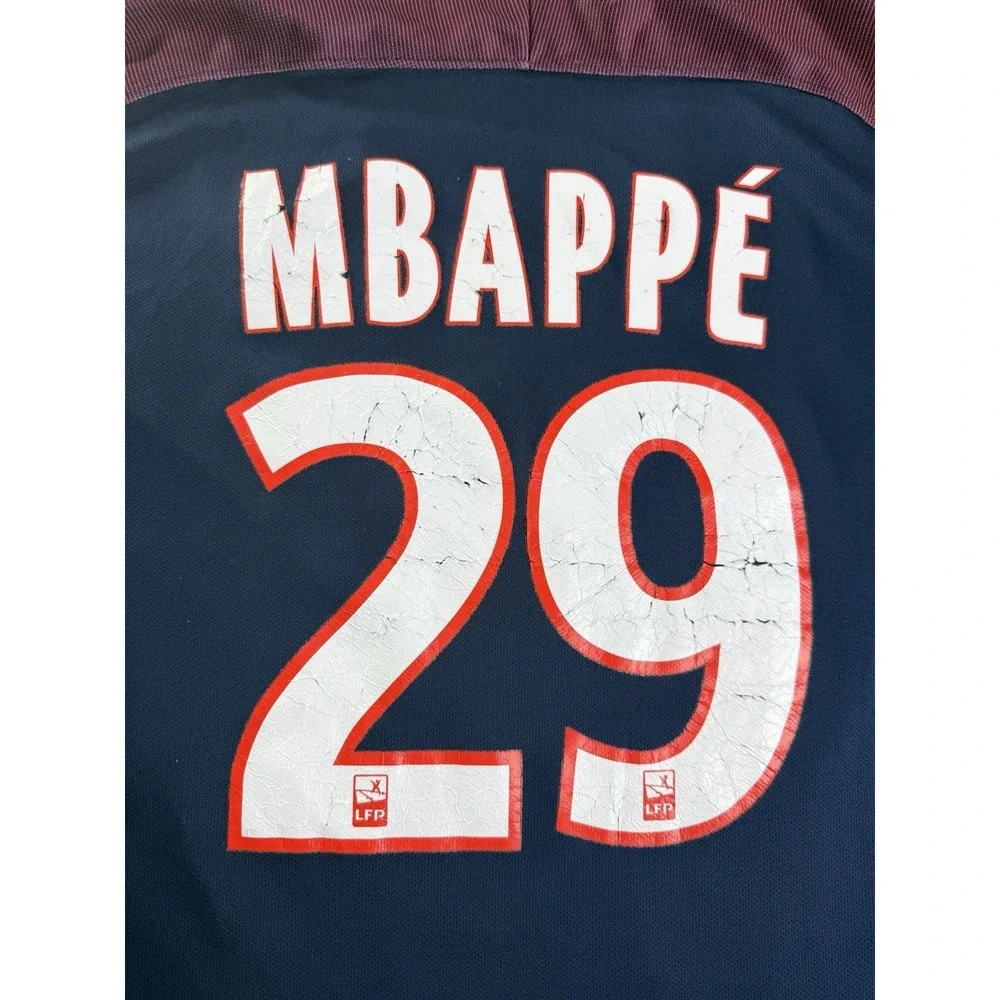 Nike PSG Paris Saint-Germain Soccer Football Jersey 2017/2018 Mbappe #29 Size M